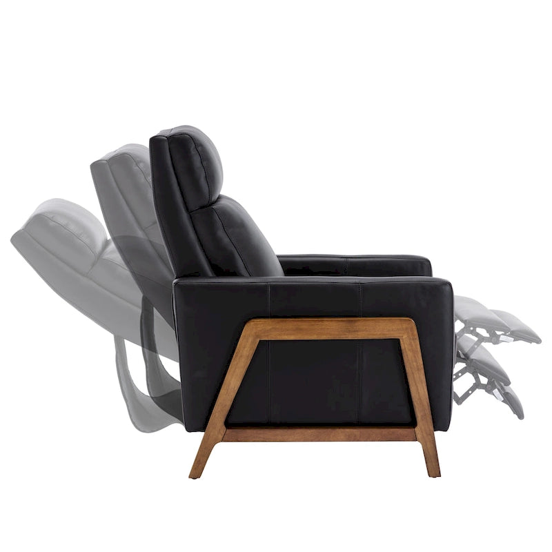 Fauteuil inclinable en cuir pleine fleur Roland de Greyson Living