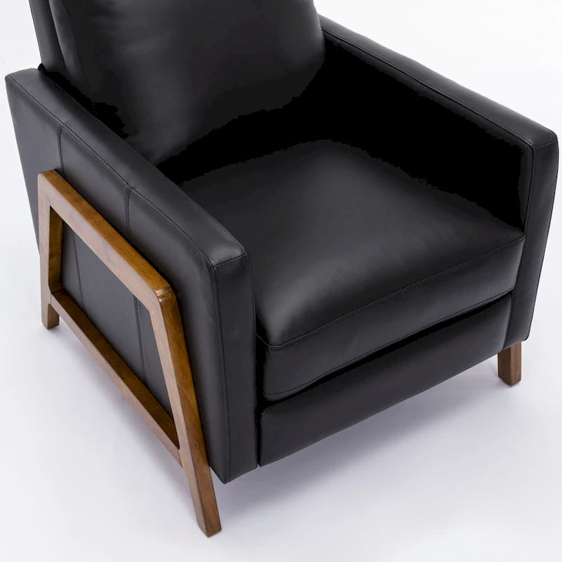 Fauteuil inclinable en cuir pleine fleur Roland de Greyson Living
