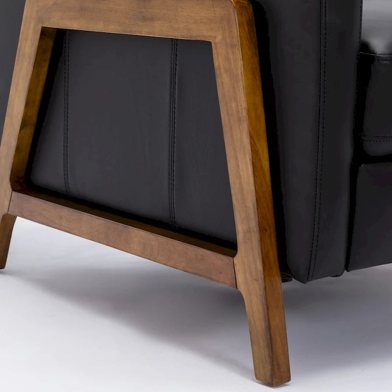 Fauteuil inclinable en cuir pleine fleur Roland de Greyson Living