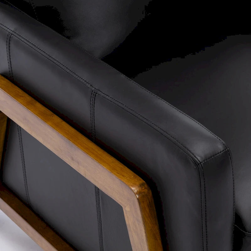 Fauteuil inclinable en cuir pleine fleur Roland de Greyson Living