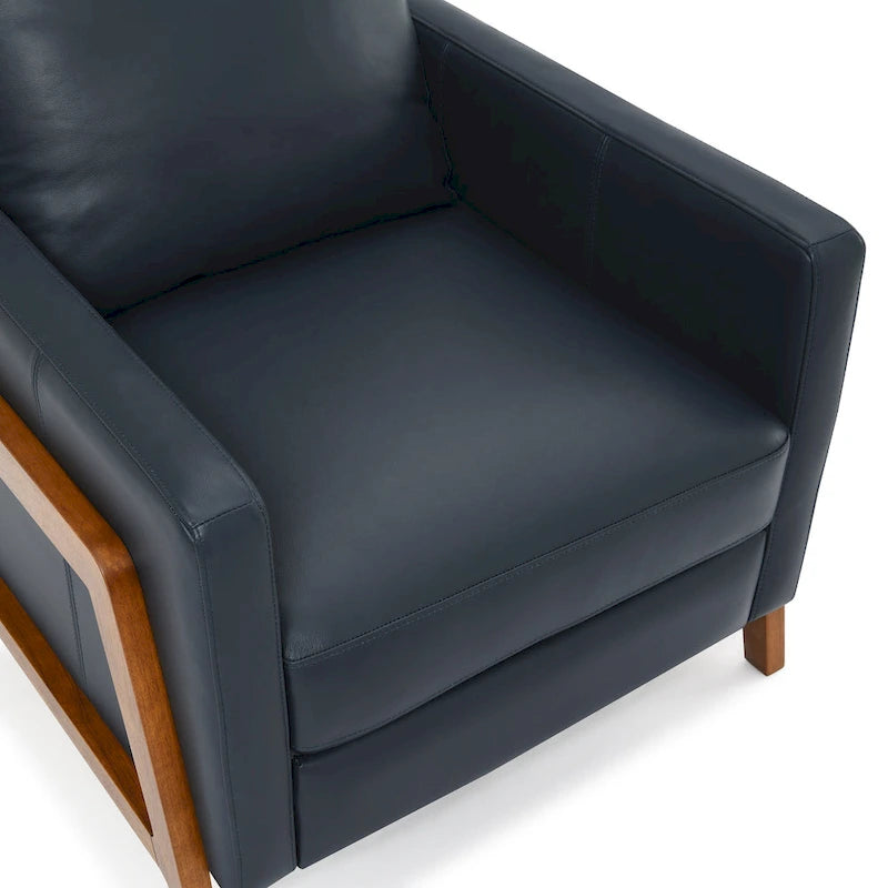 Fauteuil inclinable en cuir pleine fleur Roland de Greyson Living