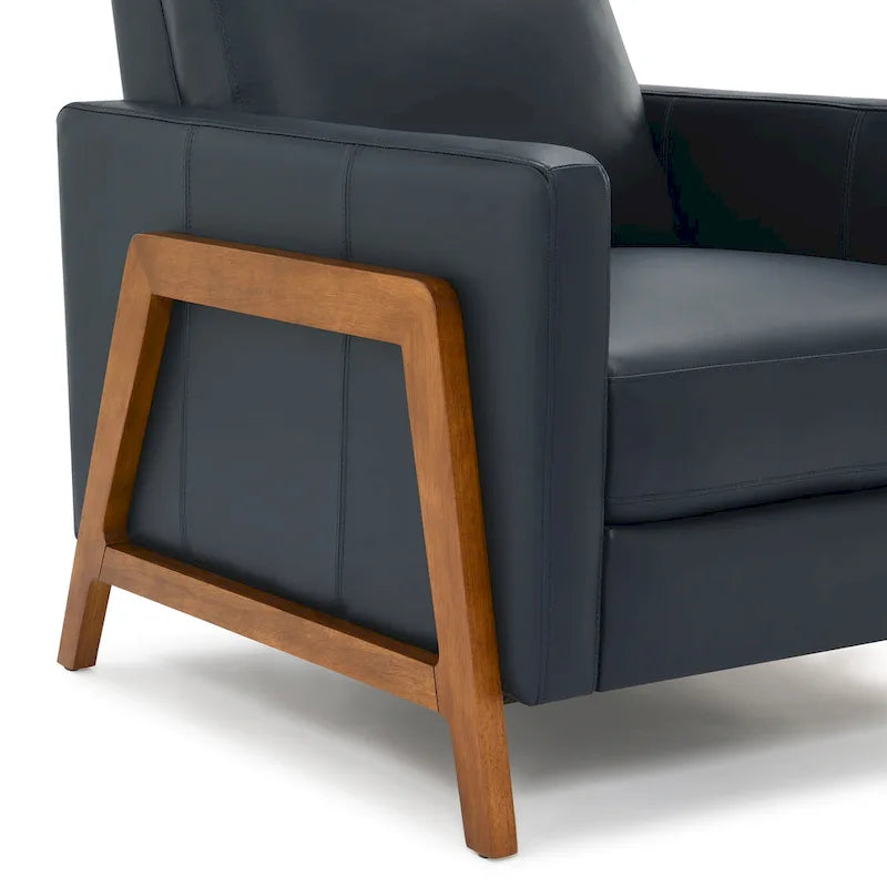 Fauteuil inclinable en cuir pleine fleur Roland de Greyson Living