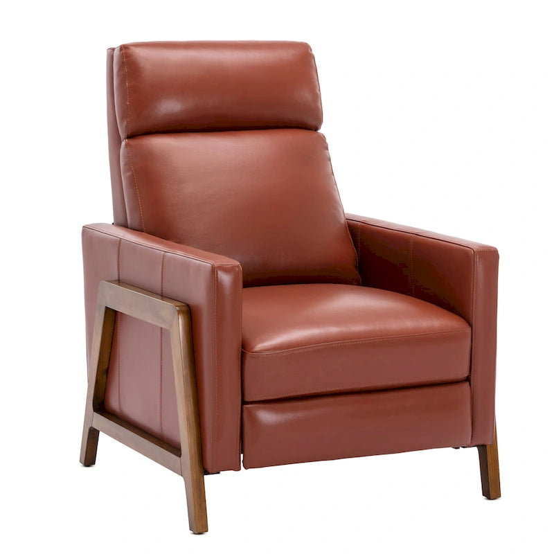 Fauteuil inclinable en cuir pleine fleur Roland de Greyson Living