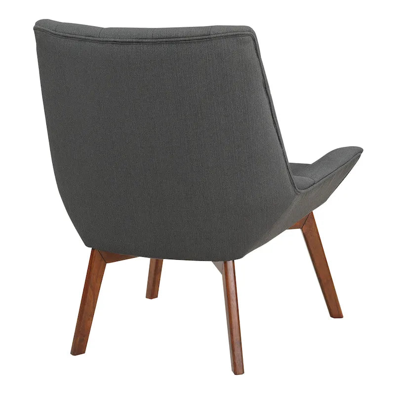 Chaise Shelly Tuftée avec Pieds Café