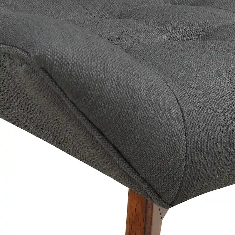 Chaise Shelly Tuftée avec Pieds Café