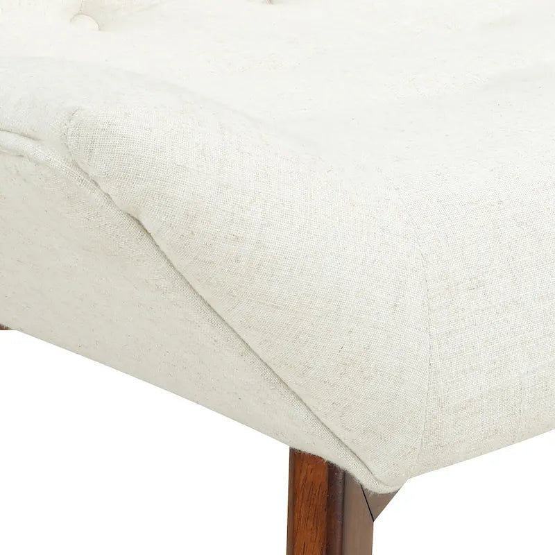 Chaise Shelly Tuftée avec Pieds Café