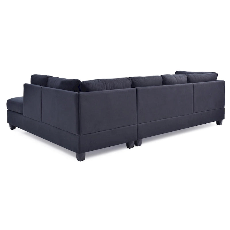 Canapé d'angle en microfibre Gallant