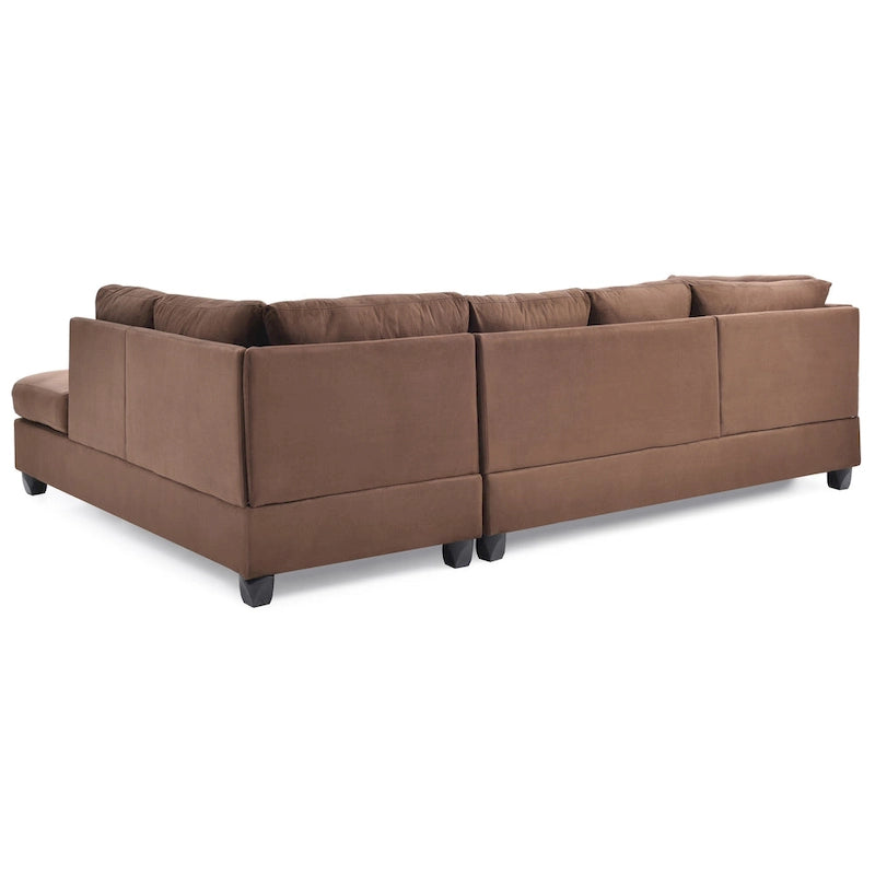 Canapé d'angle en microfibre Gallant