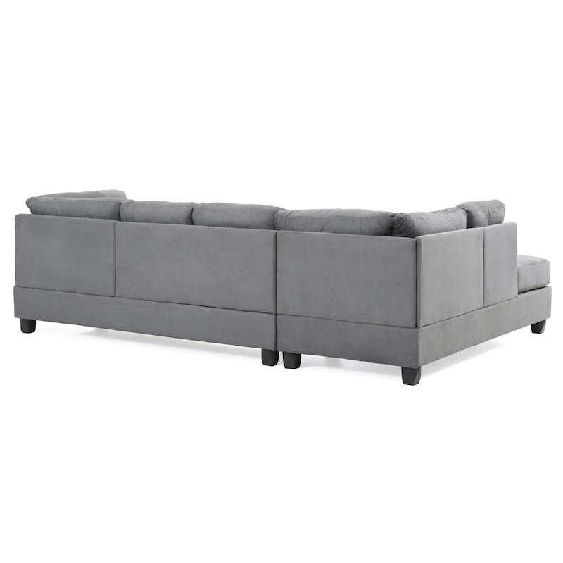 Canapé d'angle en microfibre Gallant