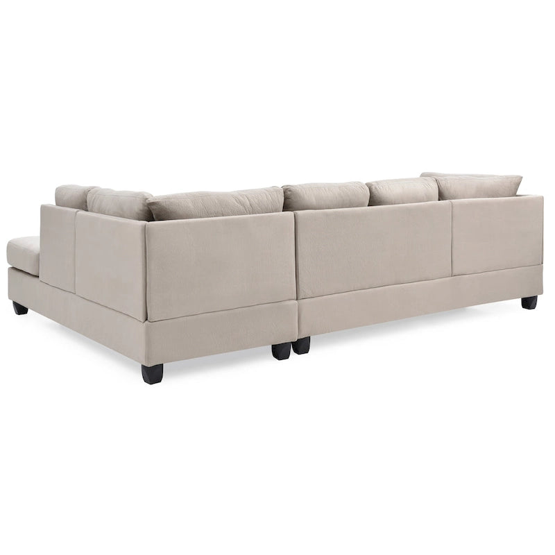 Canapé d'angle en microfibre Gallant