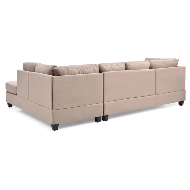 Canapé d'angle en microfibre Gallant