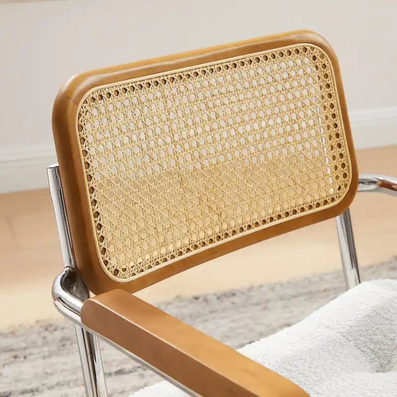 Fauteuil pivotant Art Leon en cuir PU et bois