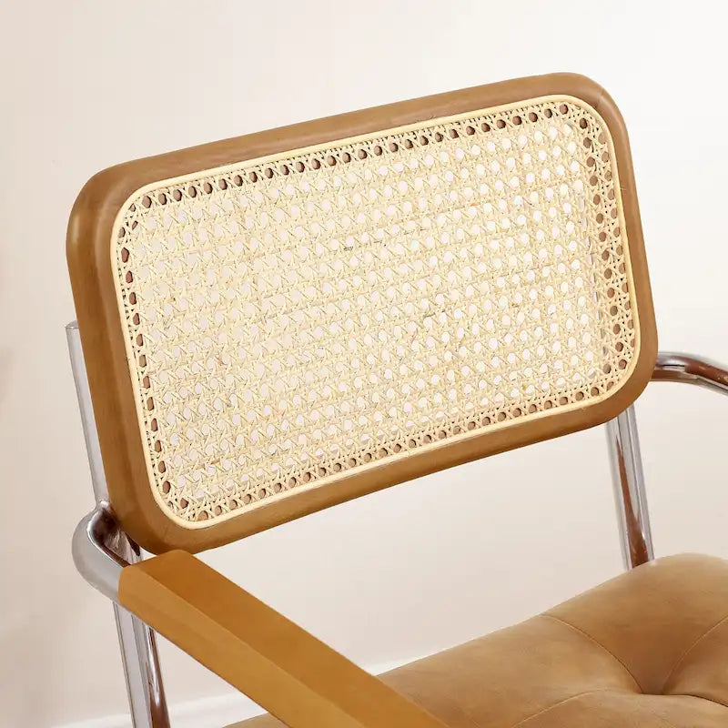 Fauteuil pivotant Art Leon en cuir PU et bois