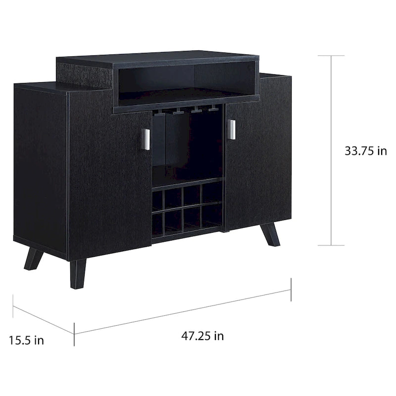 Meuble de rangement pour vins à 8 étagères Hafley Contemporain de Furniture of America