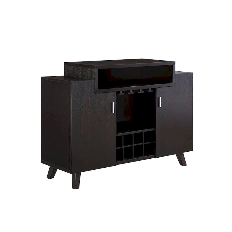 Meuble de rangement pour vins à 8 étagères Hafley Contemporain de Furniture of America
