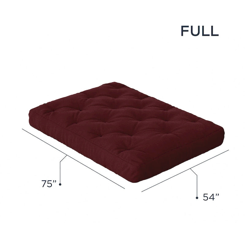 Matelas de futon Loosh Home en mousse à mémoire de forme 10 Gel, taille double