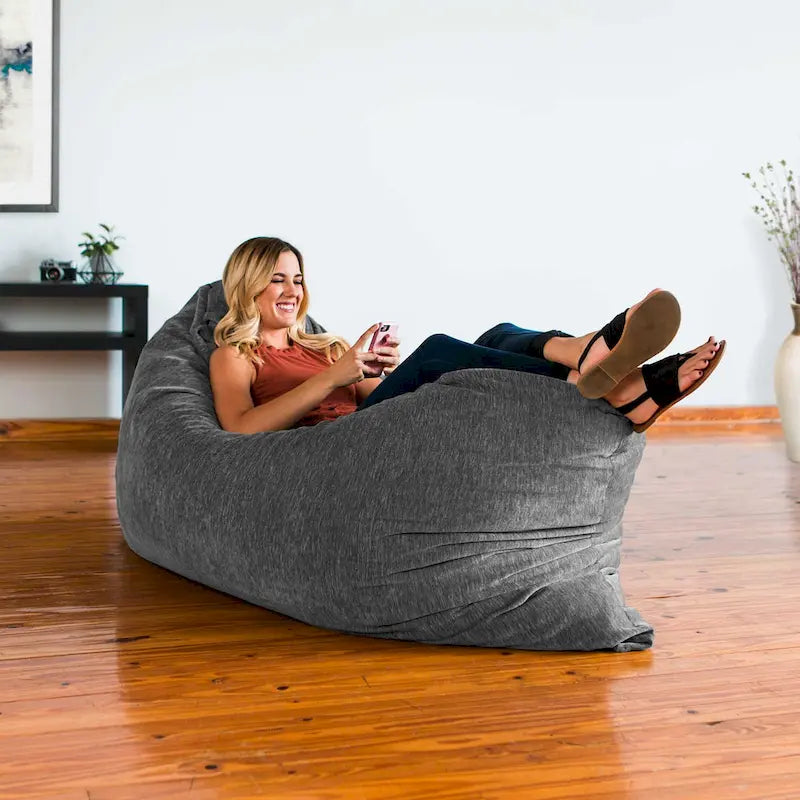 Jaxx Floor Chenille Oreiller Pouf Fauteuil