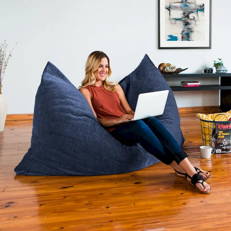 Jaxx Floor Chenille Oreiller Pouf Fauteuil