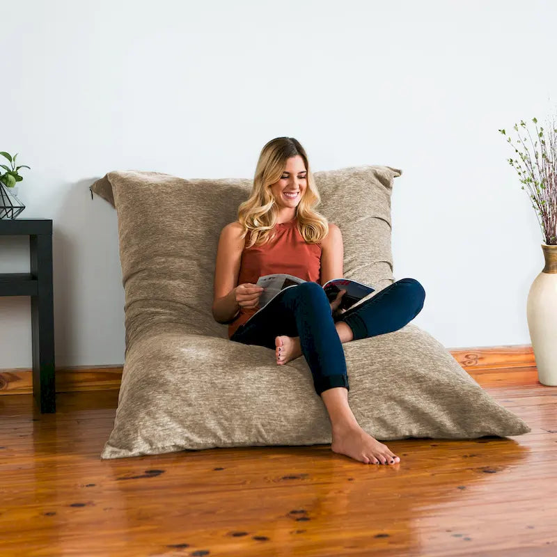 Jaxx Floor Chenille Oreiller Pouf Fauteuil
