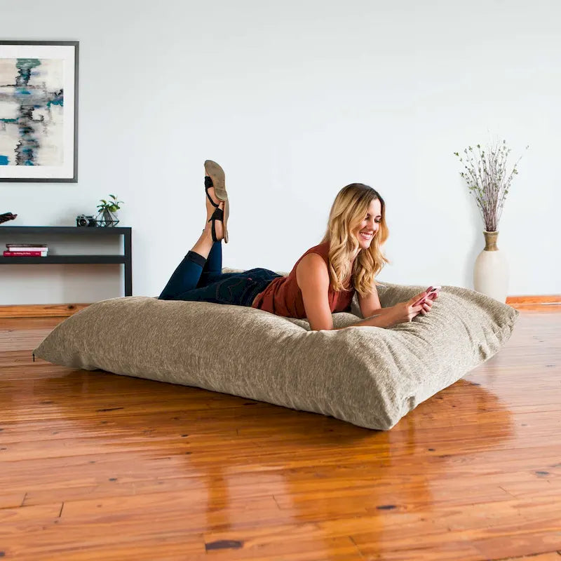 Jaxx Floor Chenille Oreiller Pouf Fauteuil