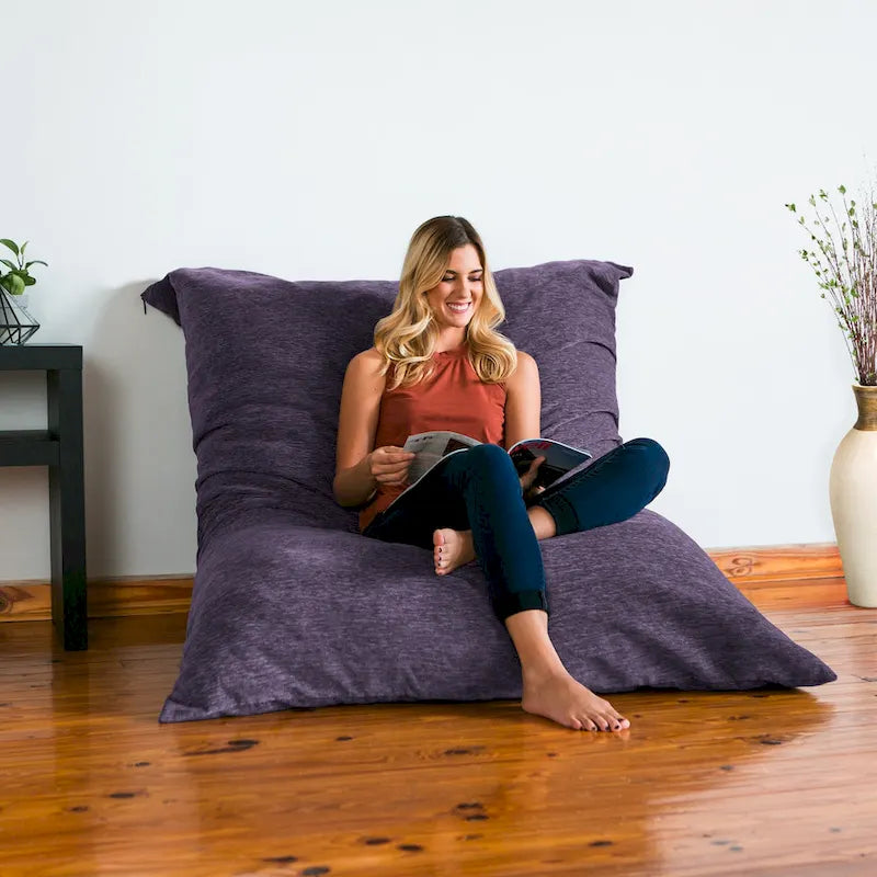 Jaxx Floor Chenille Oreiller Pouf Fauteuil