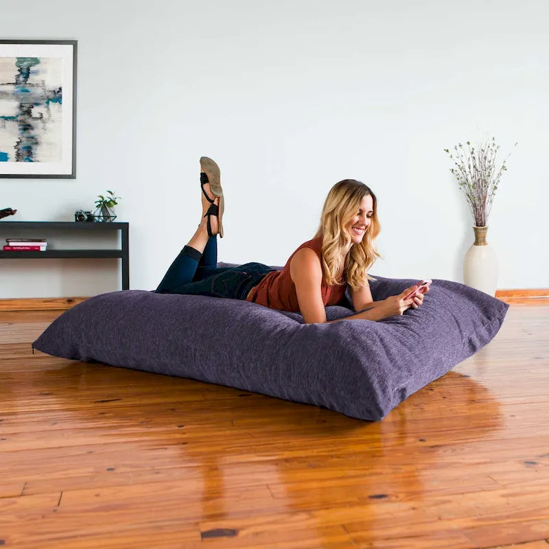 Jaxx Floor Chenille Oreiller Pouf Fauteuil