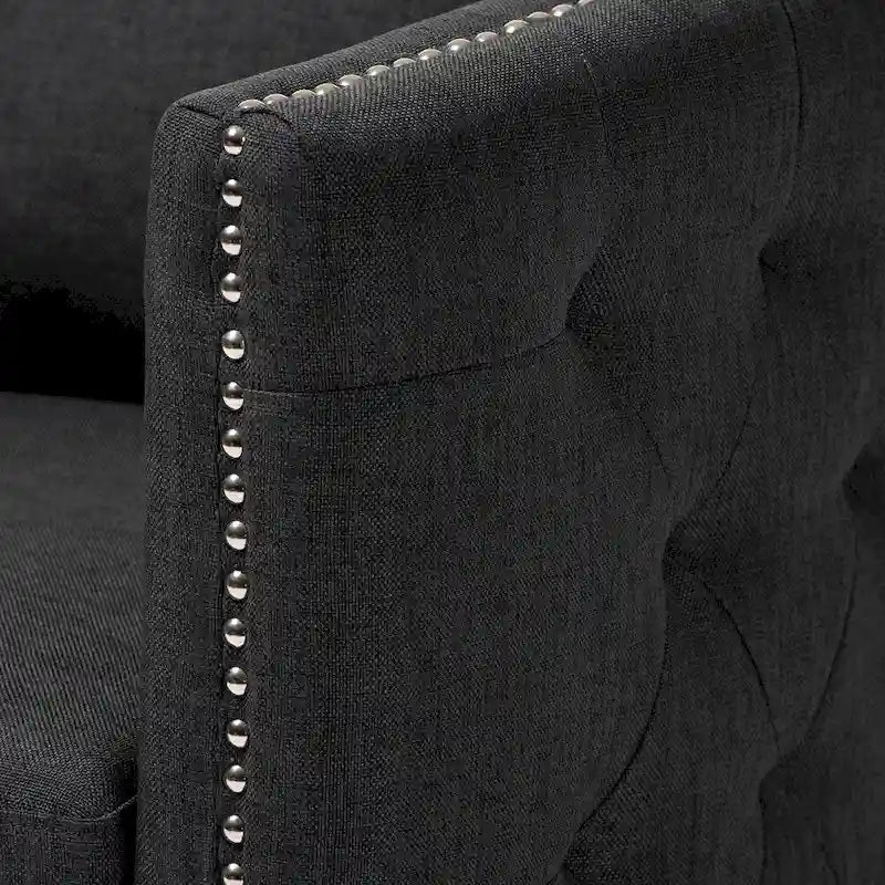 Fauteuil pivotant en tissu contemporain
