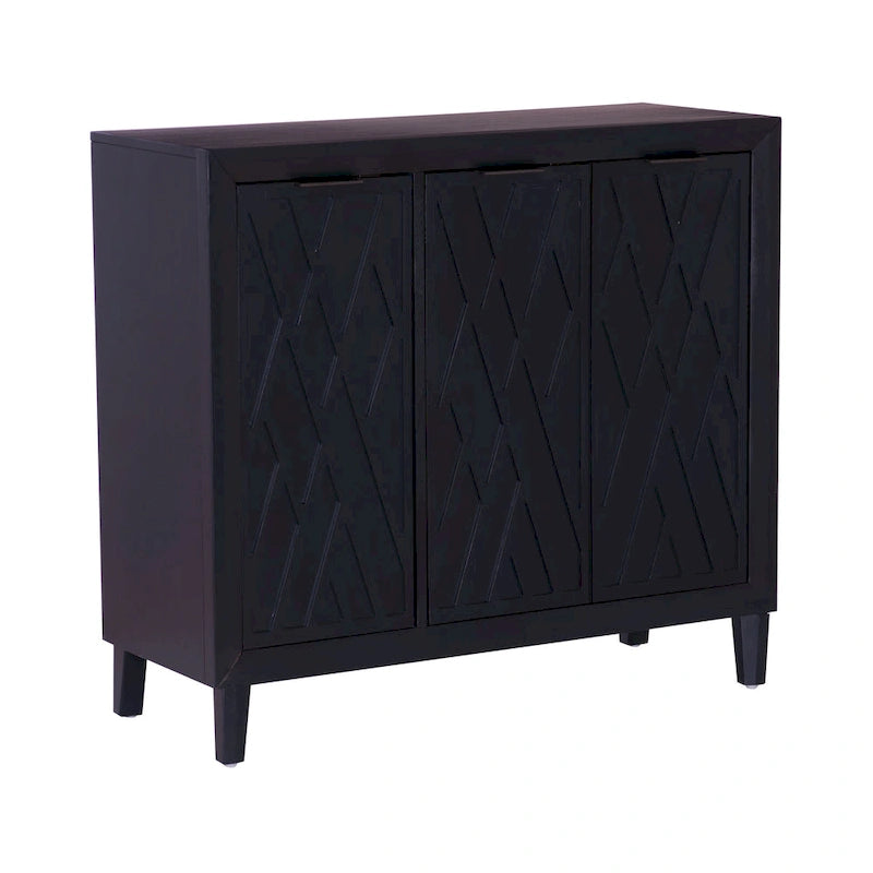 Meuble d'appoint réglable à 3 portes Camlin Wood
