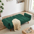 Canapé-Lit Futon 75.39 POUCES, Canapé-Lit Convertible Rembourré avec Dossier Inclinable Tufté et Divisé
