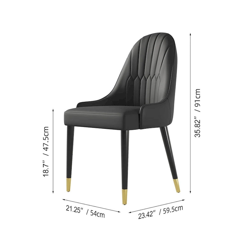 Ensemble de salle à manger 9 pièces avec table extensible en pierre frittée de 110,24 pouces et 8 chaises en cuir