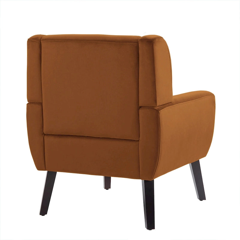 Fauteuil d'appoint en velours pour salon