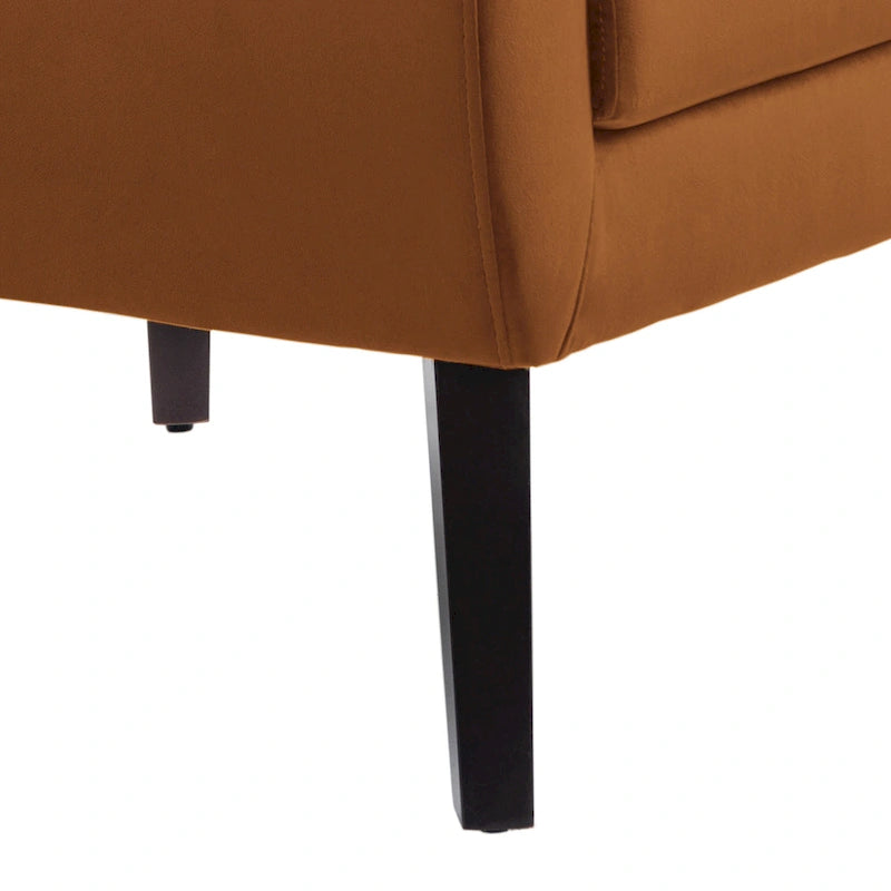 Fauteuil d'appoint en velours pour salon