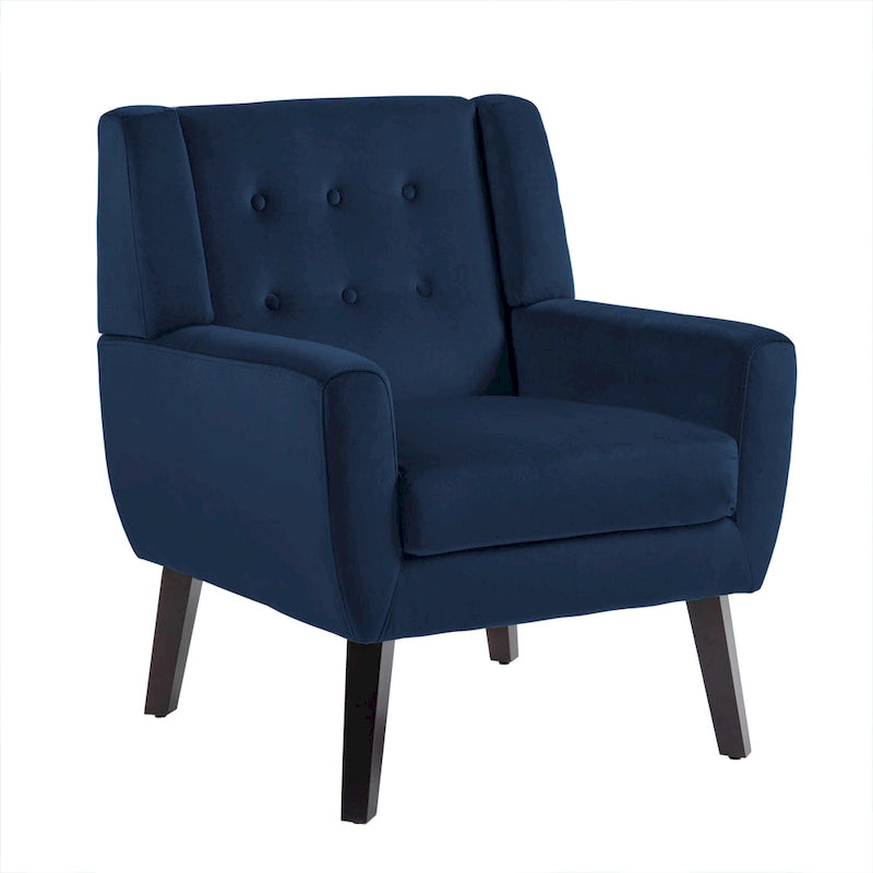 Fauteuil d'appoint en velours pour salon