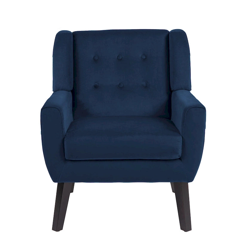 Fauteuil d'appoint en velours pour salon