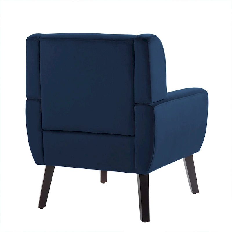 Fauteuil d'appoint en velours pour salon
