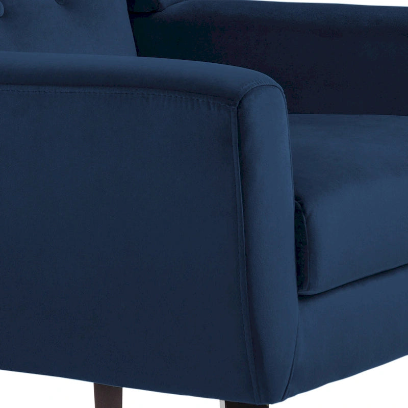 Fauteuil d'appoint en velours pour salon