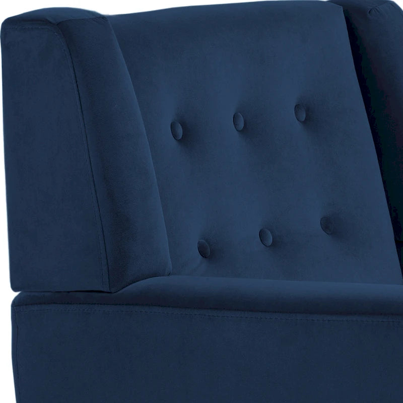 Fauteuil d'appoint en velours pour salon