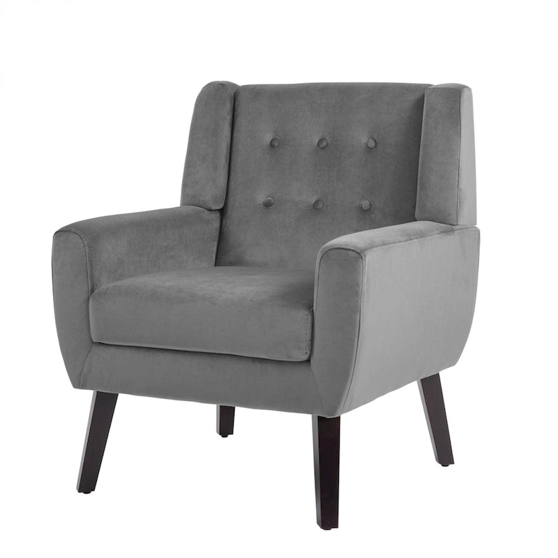 Fauteuil d'appoint en velours pour salon
