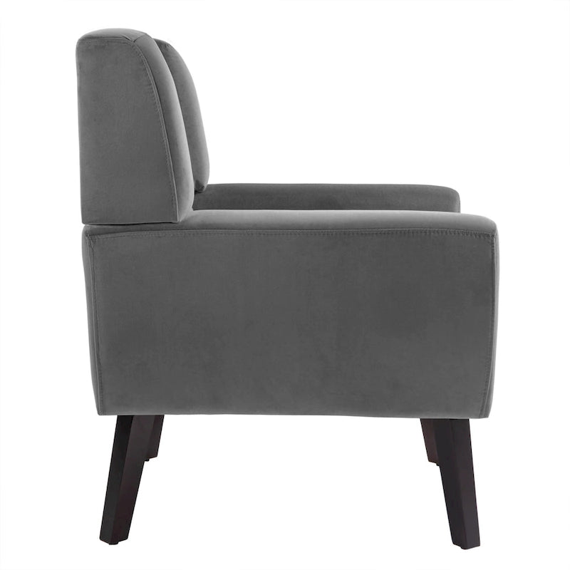 Fauteuil d'appoint en velours pour salon