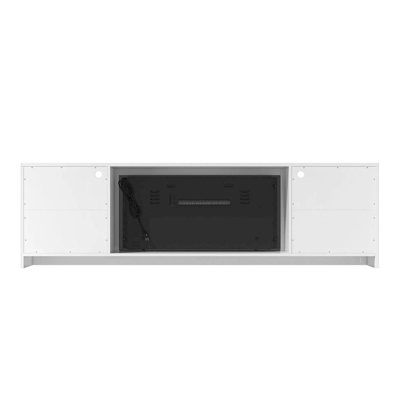 Meuble TV Clihome 36 Cheminée Électrique Brillant 70