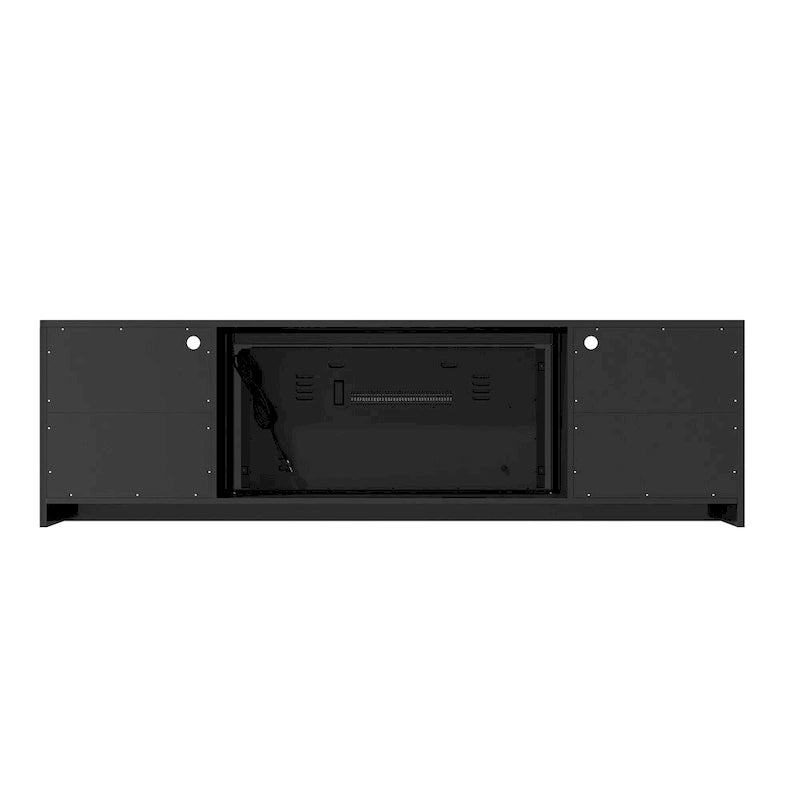Meuble TV Clihome 36 Cheminée Électrique Brillant 70