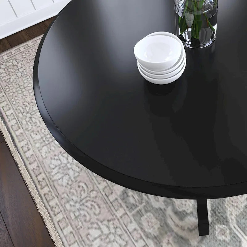 Homestyles Table à manger sur pied ronde 42 po (Table seulement)
