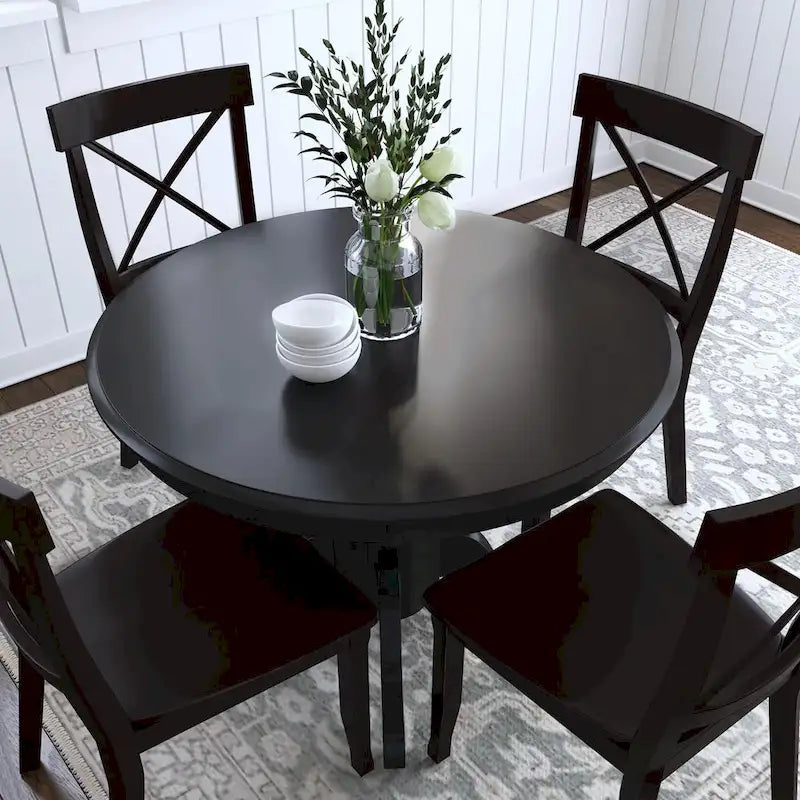 Homestyles Table à manger sur pied ronde 42 po (Table seulement)