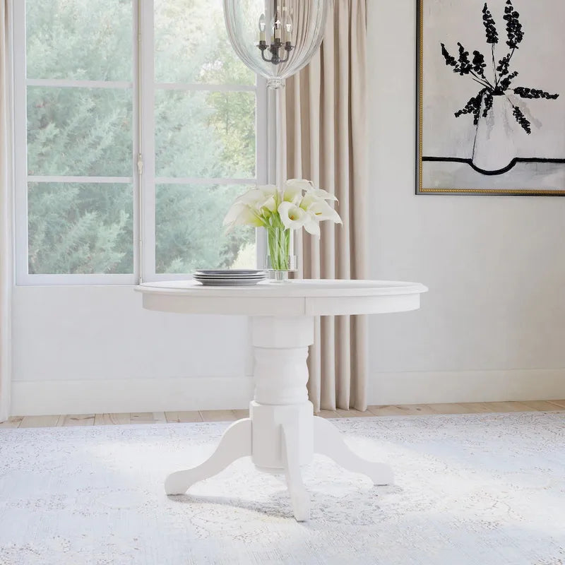 Homestyles Table à manger sur pied ronde 42 po (Table seulement)