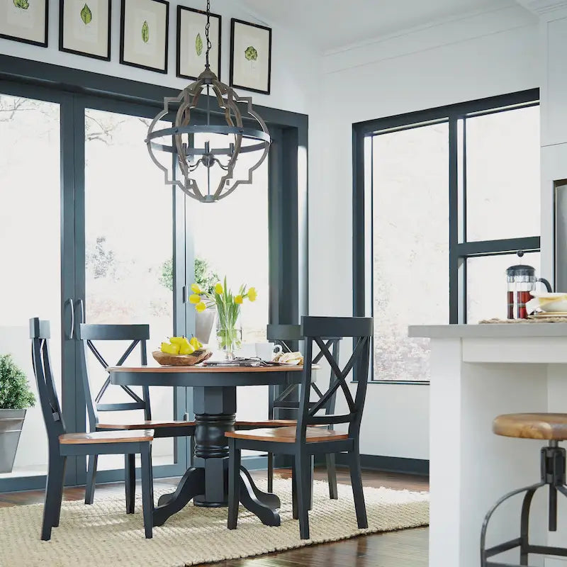Homestyles Table à manger sur pied ronde 42 po (Table seulement)