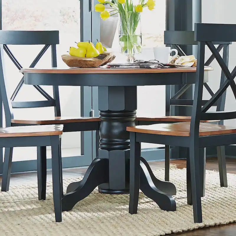Homestyles Table à manger sur pied ronde 42 po (Table seulement)