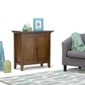 Meuble de rangement bas de transition en BOIS MASSIF 32 pouces WYNDENHALL Mansfield - 32 larg. x 14 prof. x 31 haut.