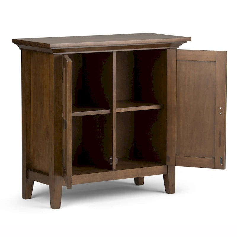 Meuble de rangement bas de transition en BOIS MASSIF 32 pouces WYNDENHALL Mansfield - 32 larg. x 14 prof. x 31 haut.