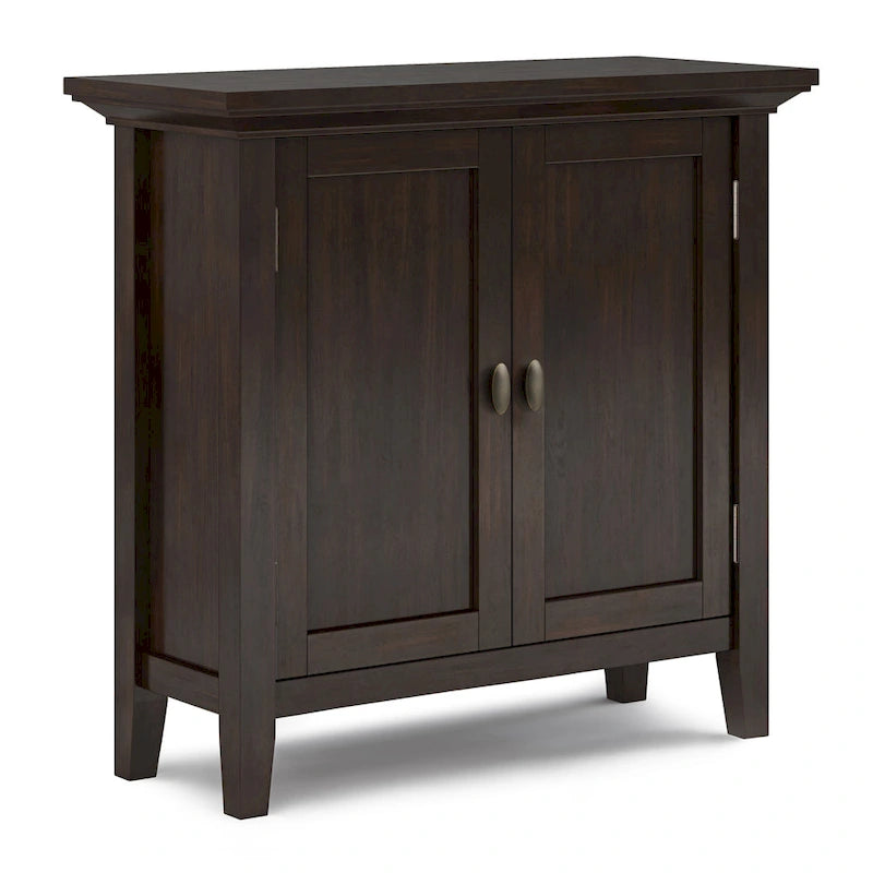 Meuble de rangement bas de transition en BOIS MASSIF 32 pouces WYNDENHALL Mansfield - 32 larg. x 14 prof. x 31 haut.