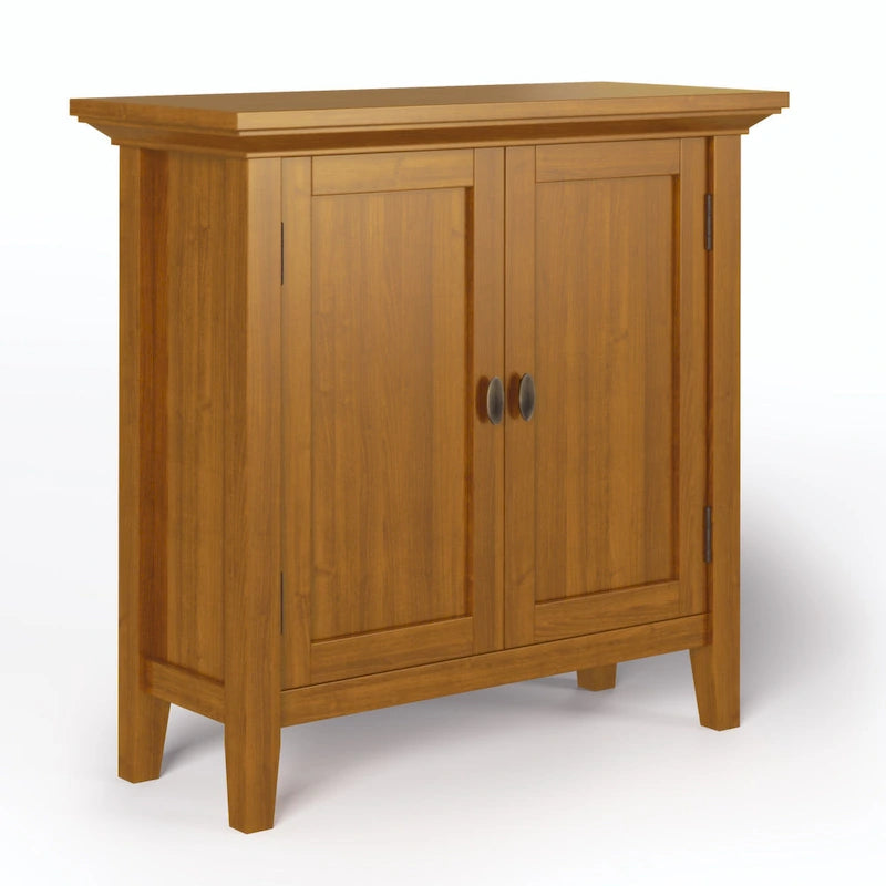 Meuble de rangement bas de transition en BOIS MASSIF 32 pouces WYNDENHALL Mansfield - 32 larg. x 14 prof. x 31 haut.